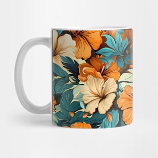 #24 Floral Pattern. Hibiscus Flower Pattern. Mug